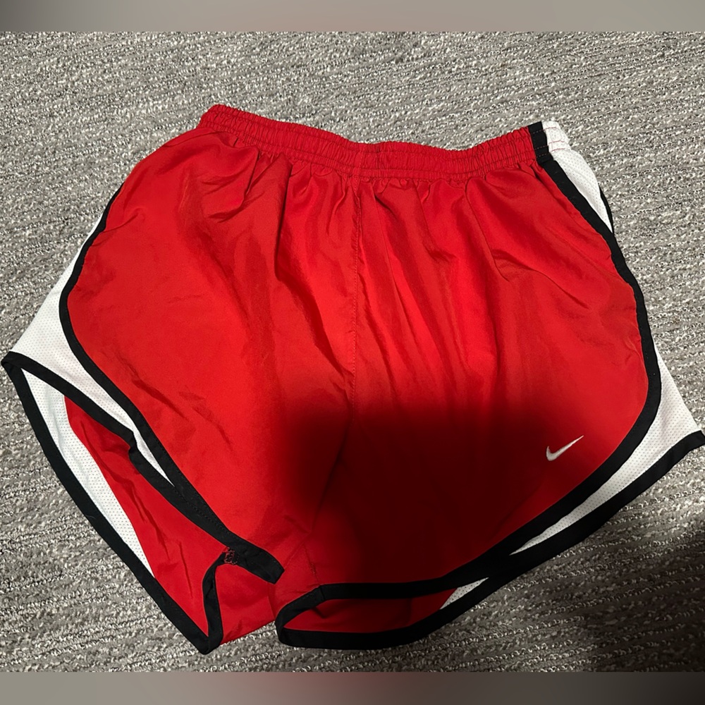 Nike Red and Black Sports Shorts